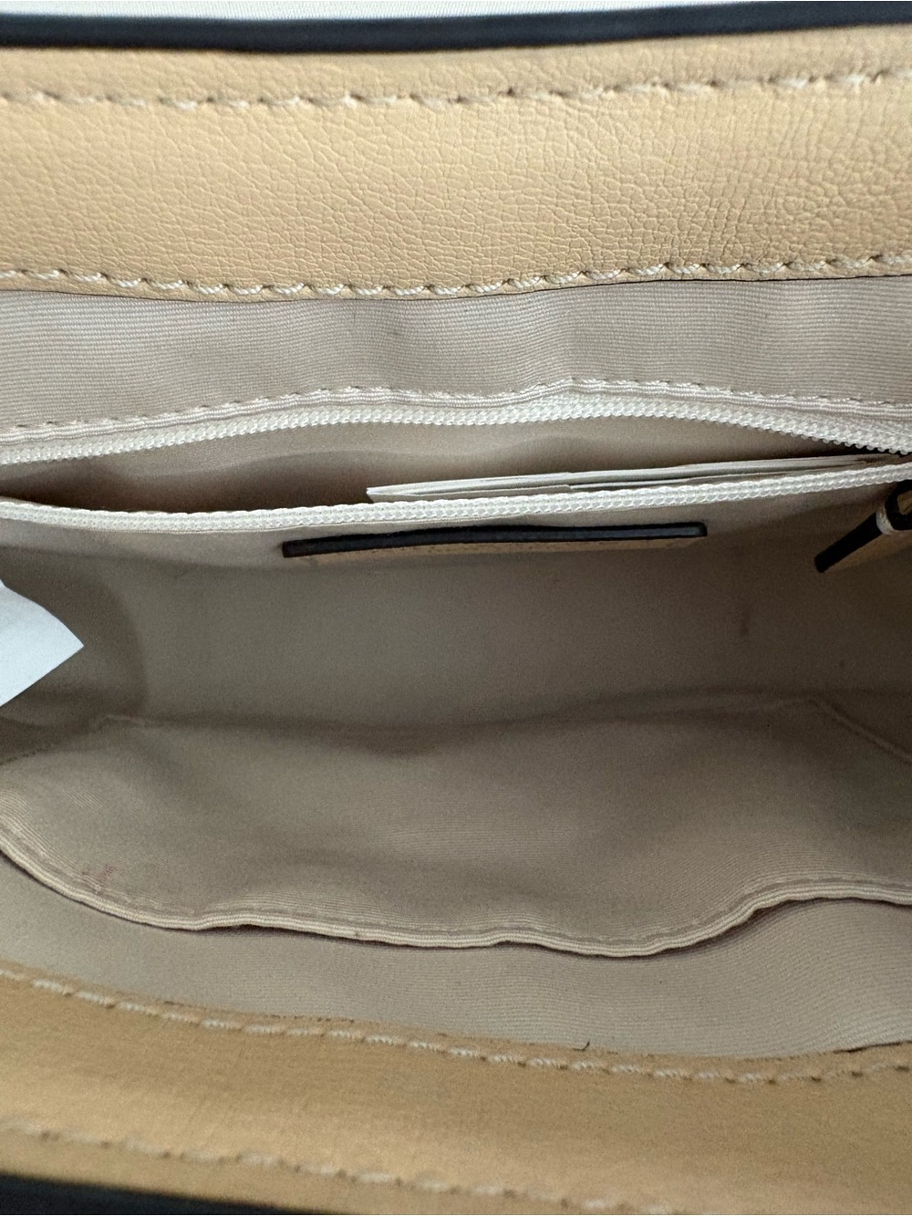 Marc Jacobs Beige and Brown Leather Crossbody Saddle Bag - Picture 11 of 16
